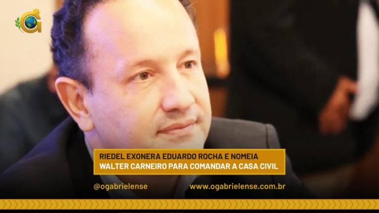 Riedel exonera Eduardo Rocha e nomeia Walter Carneiro para comandar a Casa Civil