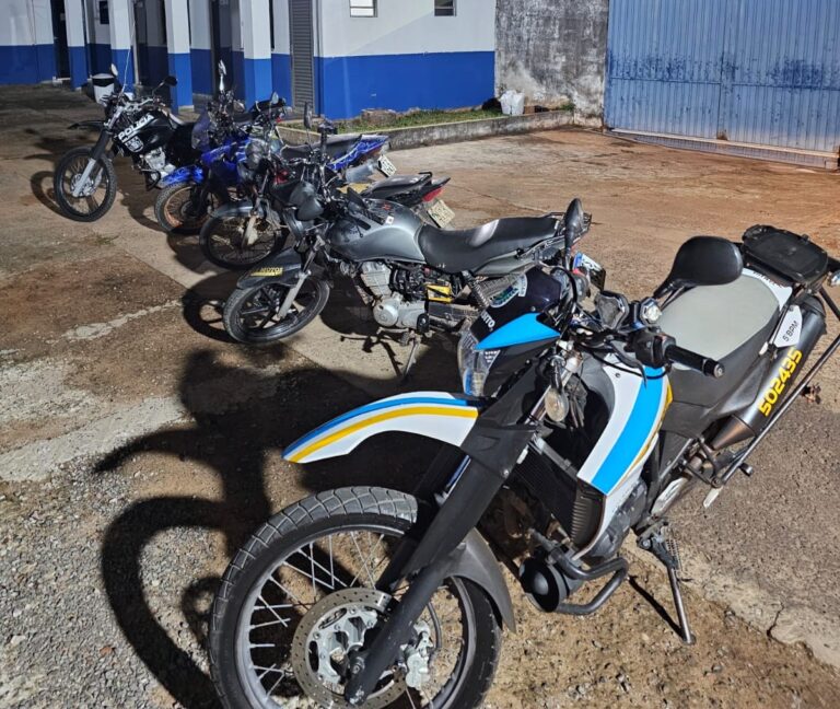 Polícia Militar apreende motos irregulares em Rio Verde de MT/MS